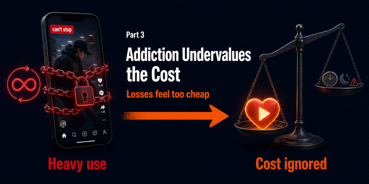 Short-Video Addiction and Loss Aversion: Why Heavy Users Undervalue the Cost