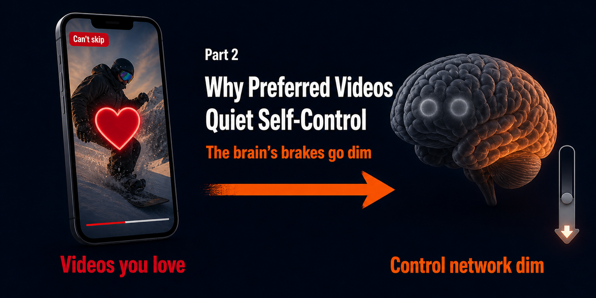 Why Preferred Short Videos Quiet Your Brain’s Self-Control Network