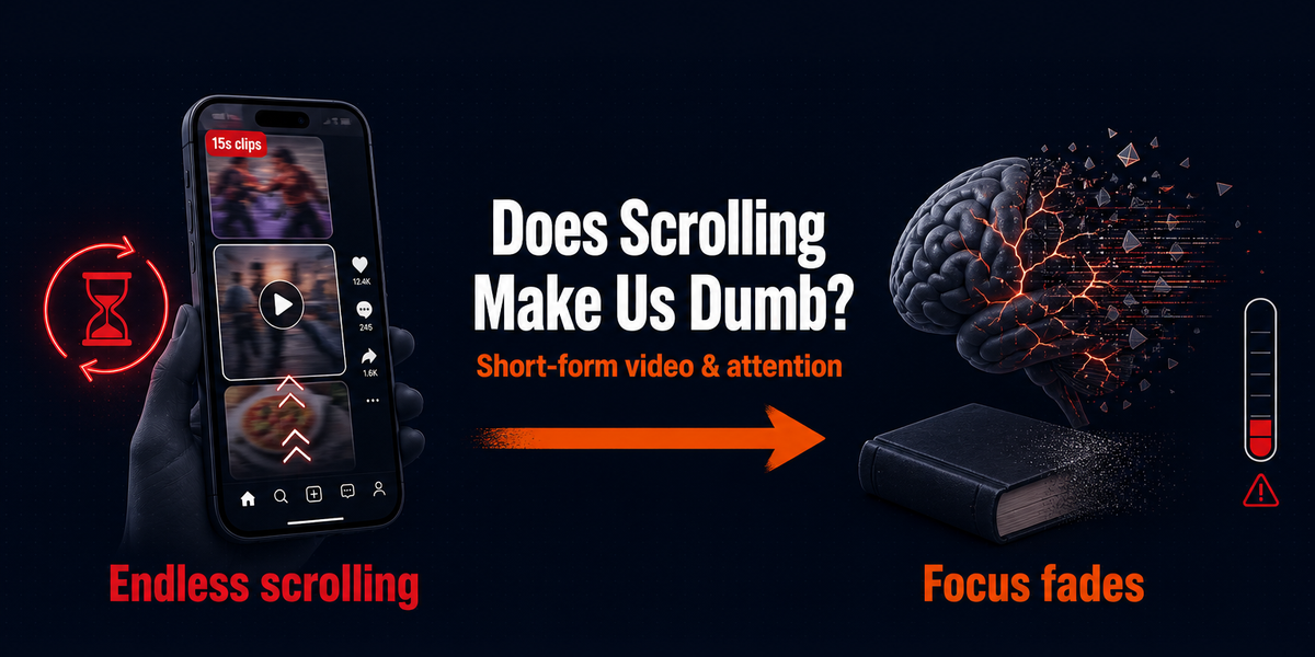 Does Short-Form Video Scrolling Make People Dumb?
